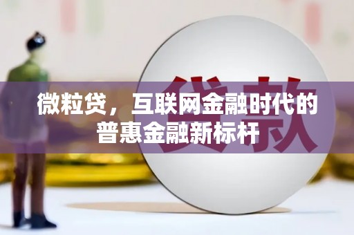 潜江微粒贷，互联网金融时代的普惠金融新标杆