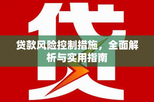 潜江贷款风险控制措施，全面解析与实用指南