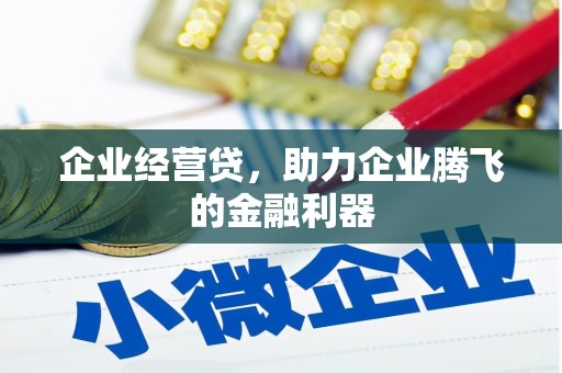 潜江企业经营贷，助力企业腾飞的金融利器