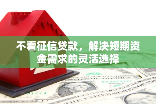 潜江不看征信贷款，解决短期资金需求的灵活选择