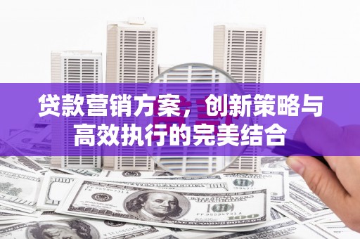 潜江贷款营销方案，创新策略与高效执行的完美结合