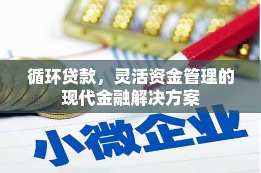 潜江循环贷款，灵活资金管理的现代金融解决方案