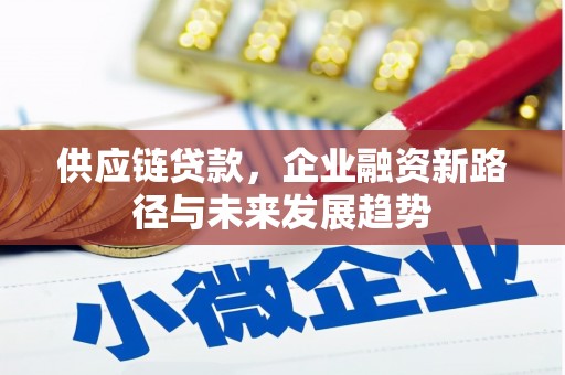 潜江供应链贷款，企业融资新路径与未来发展趋势