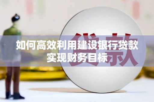 潜江如何高效利用建设银行贷款实现财务目标