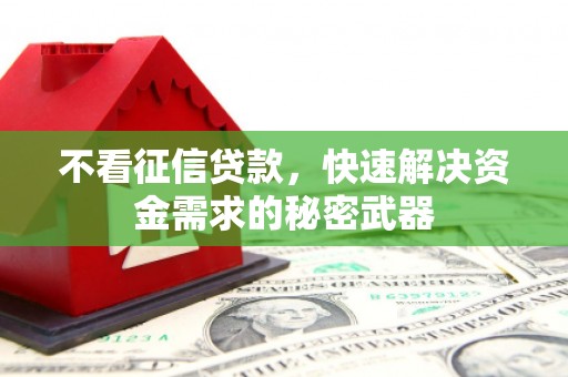潜江不看征信贷款，快速解决资金需求的秘密武器