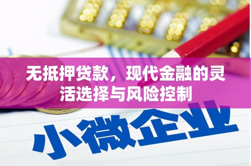 潜江无抵押贷款，现代金融的灵活选择与风险控制
