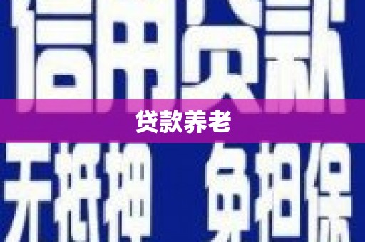潜江贷款养老