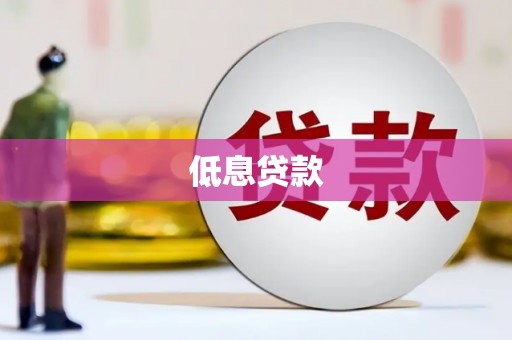 潜江低息贷款