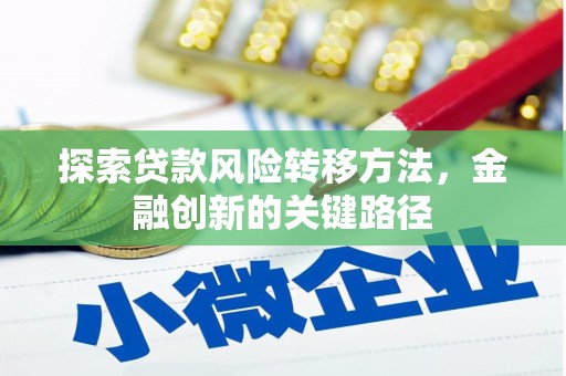 潜江探索贷款风险转移方法，金融创新的关键路径