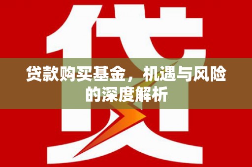 潜江贷款购买基金，机遇与风险的深度解析