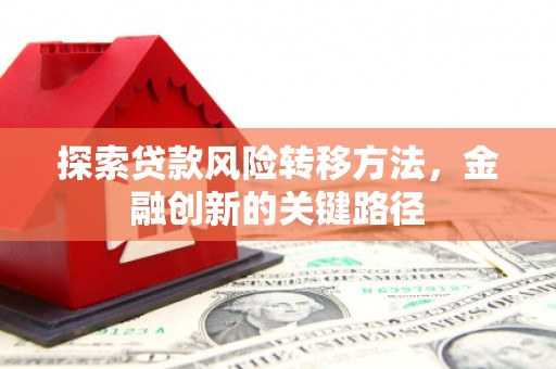 潜江探索贷款风险转移方法，金融创新的关键路径