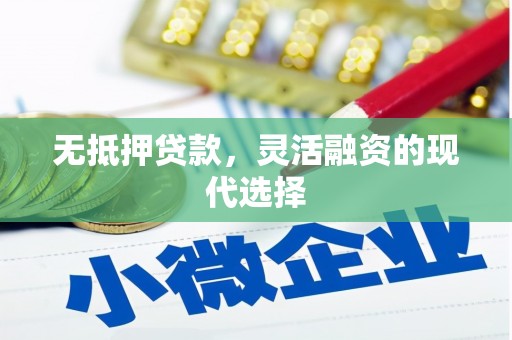 潜江无抵押贷款，灵活融资的现代选择