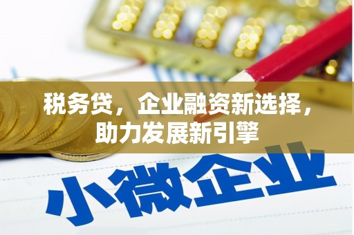 潜江税务贷，企业融资新选择，助力发展新引擎