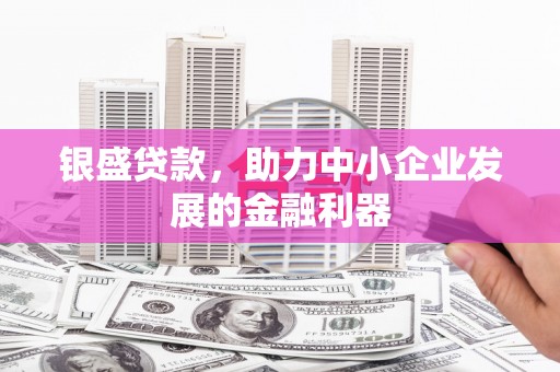 潜江银盛贷款，助力中小企业发展的金融利器