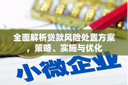 潜江全面解析贷款风险处置方案，策略、实施与优化
