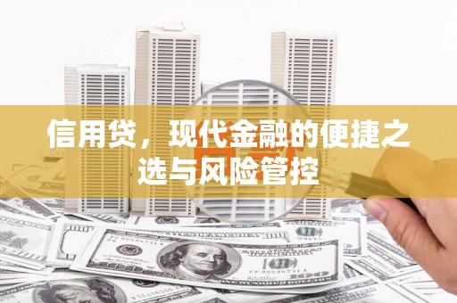 潜江信用贷，现代金融的便捷之选与风险管控