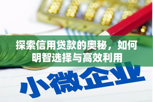 潜江探索信用贷款的奥秘，如何明智选择与高效利用