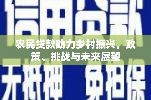 潜江农民贷款助力乡村振兴，政策、挑战与未来展望