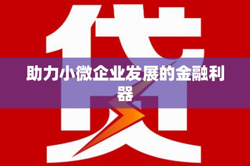 潜江助力小微企业发展的金融利器