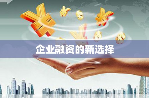 潜江企业融资的新选择