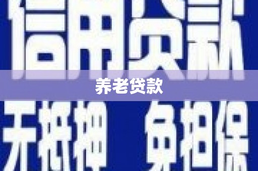 潜江养老贷款